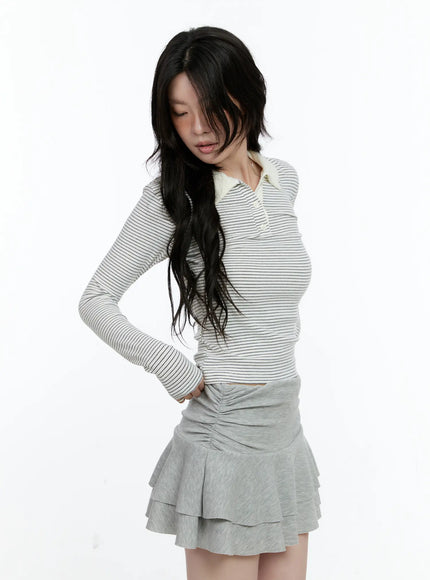 striped-collar-long-sleeve-top-cn517