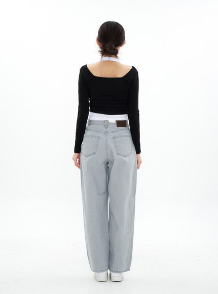 Wide Leg Cotton Pants CA05