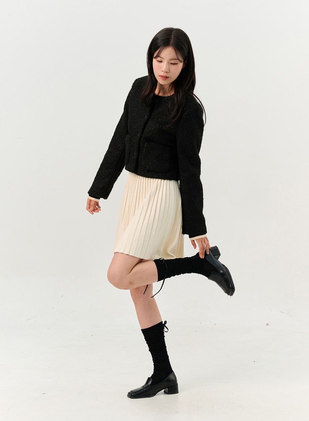 Knit belt cheap skirt