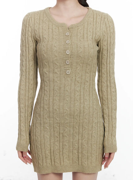 cable-knit-button-sweater-mini-dress-cj526