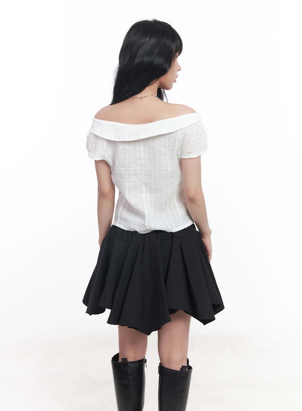 tie-off-shoulder-crop-blouse-top-cy527
