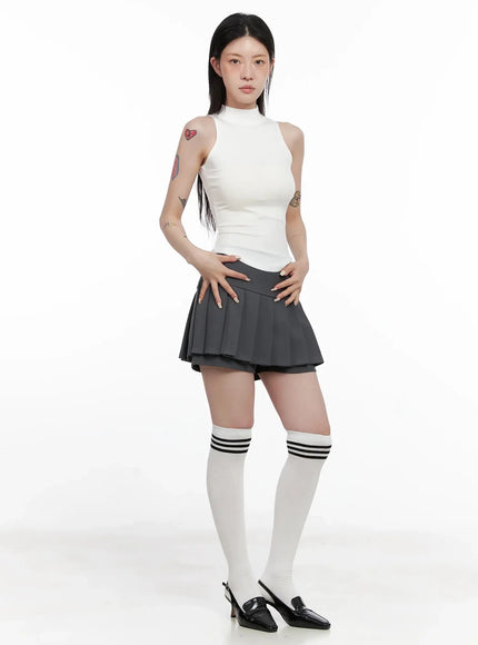 Mock Neck Tank Top IS508