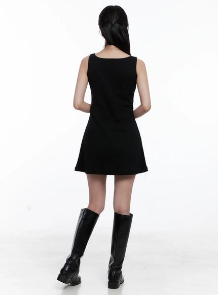 Elegant Sleeveless Mini Dress CS519