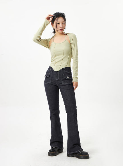 Pocket Bootcut Jeans CA320