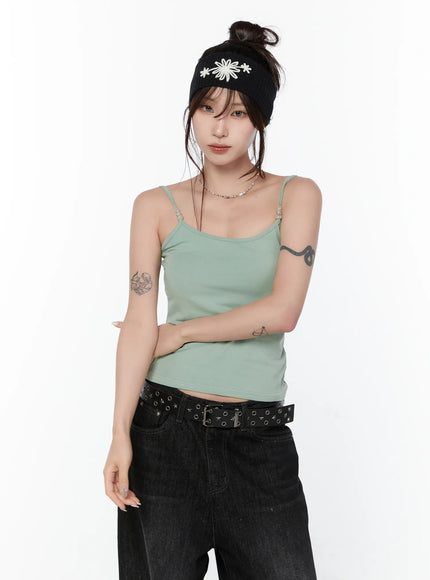 vibrant-beaded-camisole-cy514 / Mint