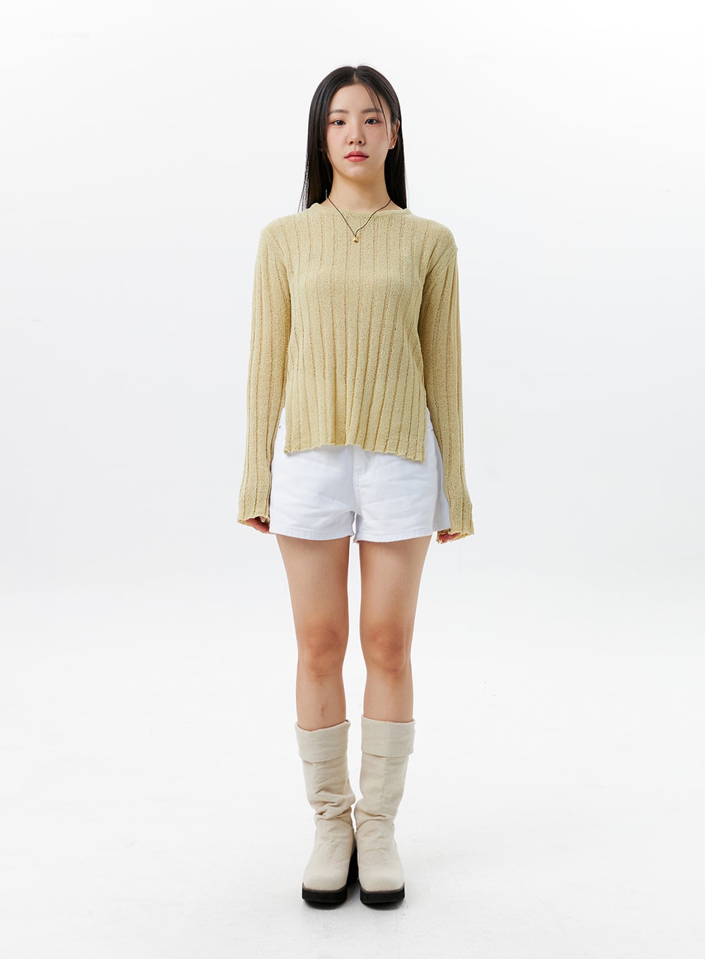 Summer Ribbed Sweater OL331