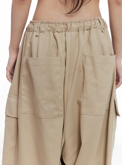 Wide-Leg Cargo Balloon Pants CL514