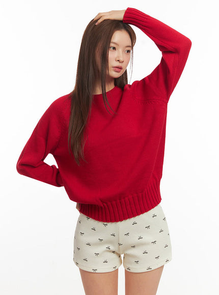 Basic Round Neck Sweater IM513