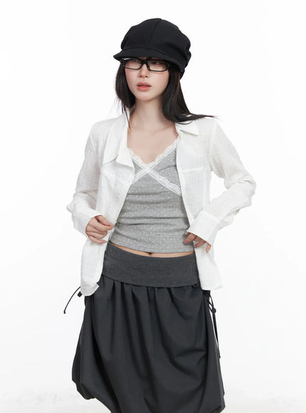 lace-trim-polka-dot-crop-sleeveless-top-cf523