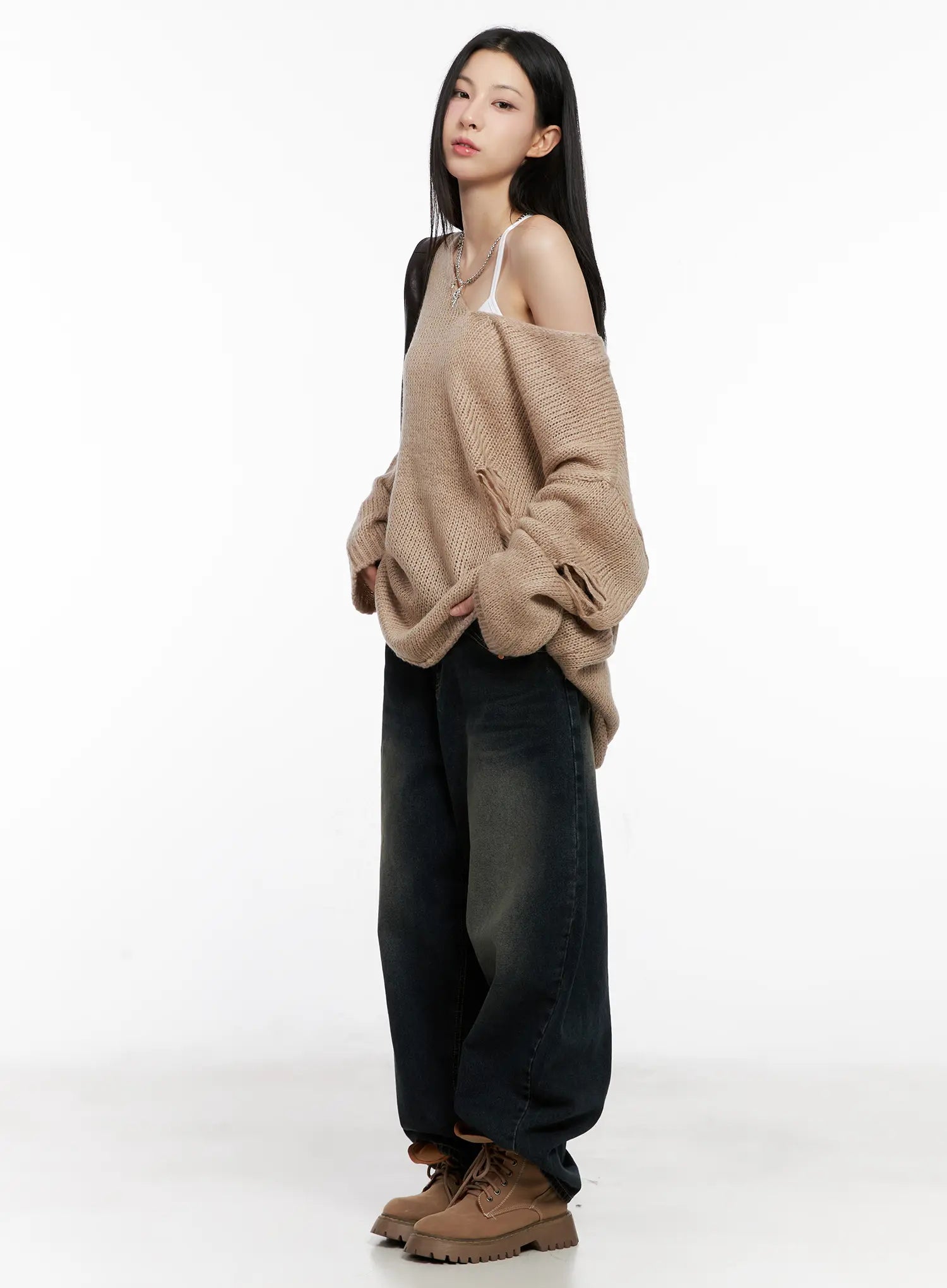 distressed-loose-knit-sweater-cg522