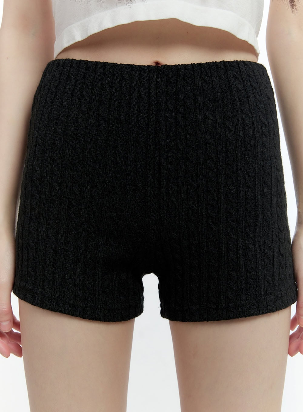 cable-knit-mini-shorts-cf506