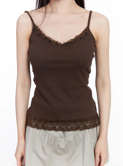 lace-ruffle-trim-v-neck-tank-cm518