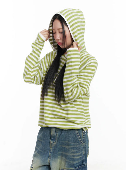 Oversized Striped Hoodie CJ515