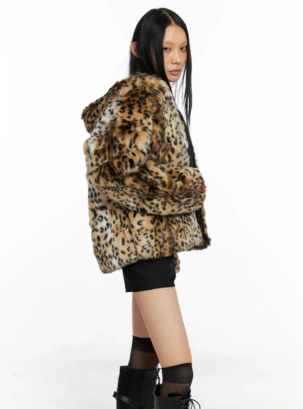 Oversized Faux Fur Jacket CO529