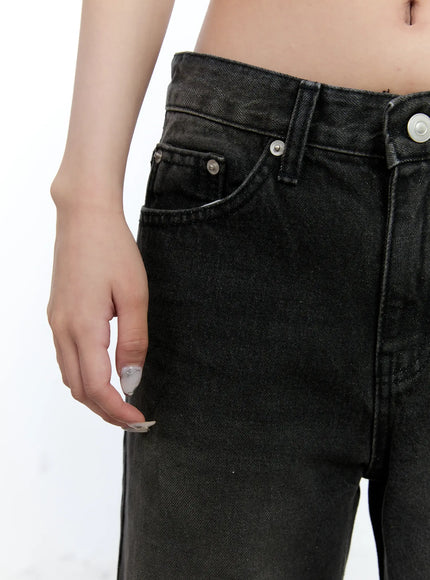 Eunhee Wide-Leg Flare Denim Jeans CL530