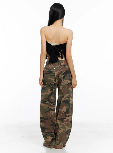 western-fringe-scarf-strapless-top-cs511