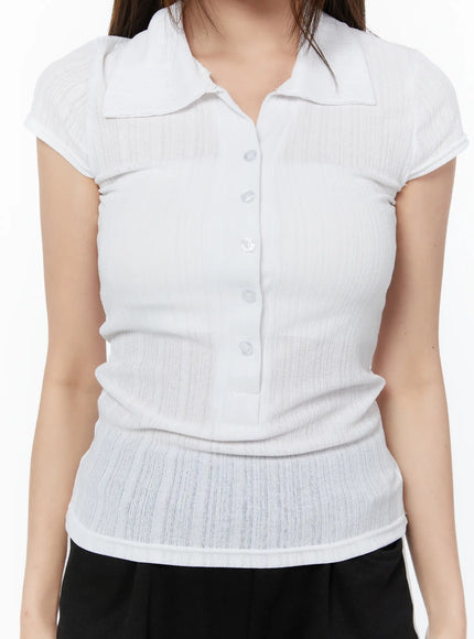 sheer-button-up-polo-shirt-cy518