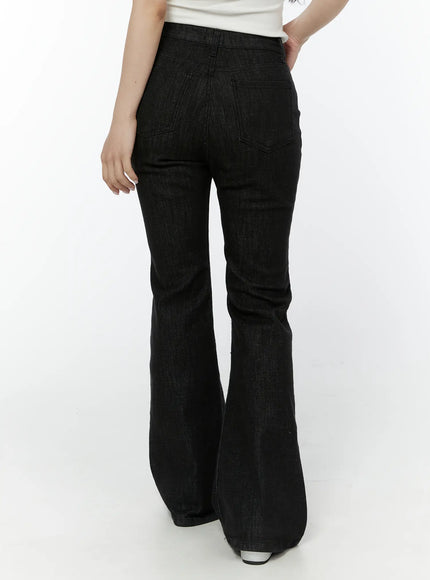 dohee-non-fade-contrast-stitch-bootcut-pants-iy511