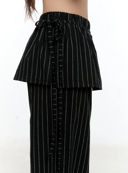 striped-wrap-skirt-wide-leg-pants-cs517