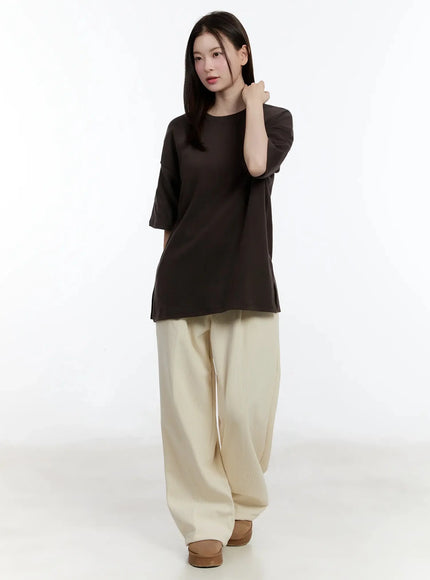 Cozy Fleece Cotton T-Shirt ID526