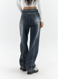 washed-button-straight-leg-jeans-cj425