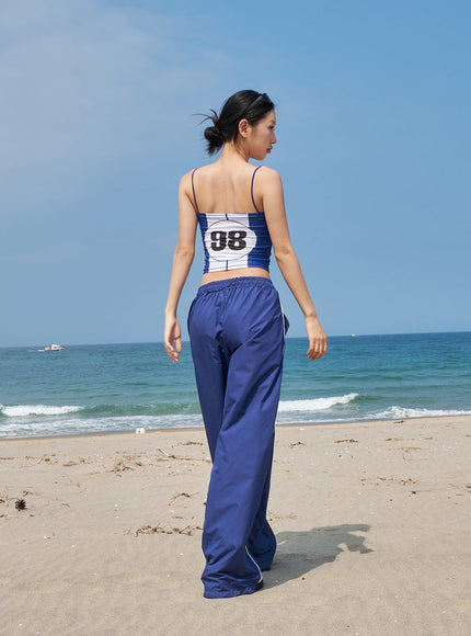 Graphic Thin Strap Top CY316