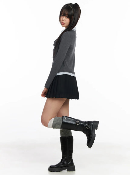 layered-button-up-cowl-neck-long-sleeve-top-cf504