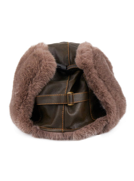 Faux Fur Ear Flap Hat CJ508