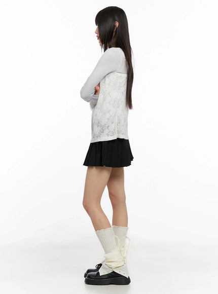 double-belt-pleated-mini-skirt-in503