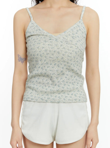 floral-v-neck-camisole-cf509