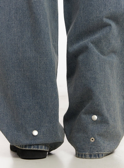 Ginny Washed Wide-Leg Jeans CA514