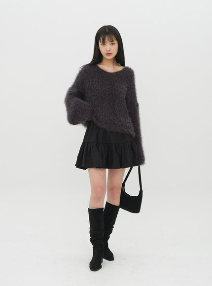 Tiered Mini Skirt J19
