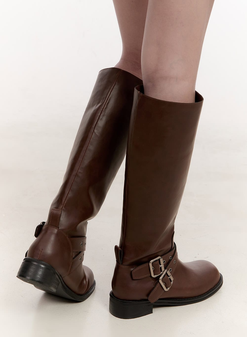 double-buckle-knee-high-boots-cj531