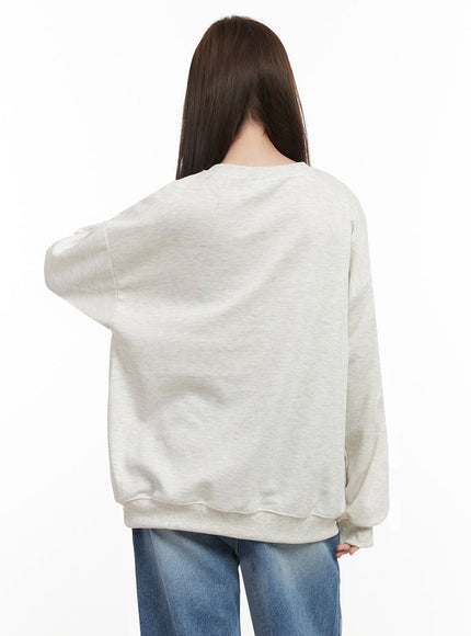 Cozy Embroidered Sweatshirt IJ530