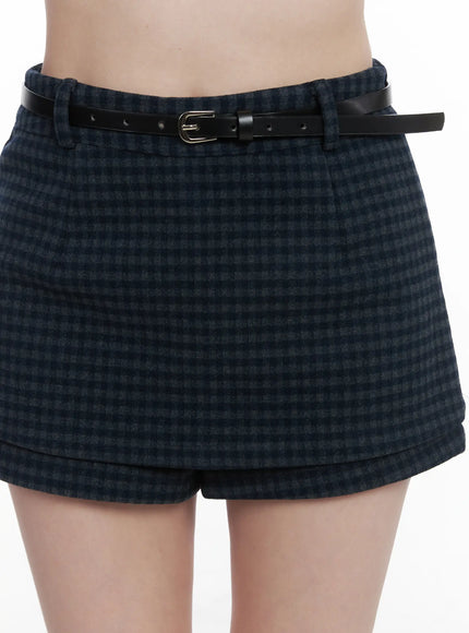 checkered-mini-skirt-cj507