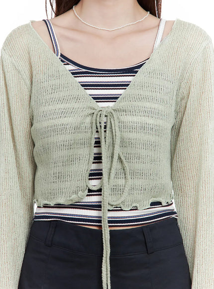 mesh-ribbon-tie-bolero-cardigan