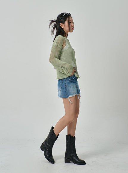 Mesh Sweater IF316