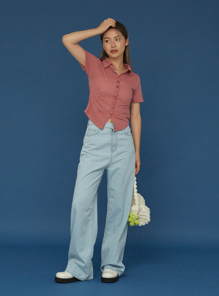 Basic Wide Denim Pants CG02