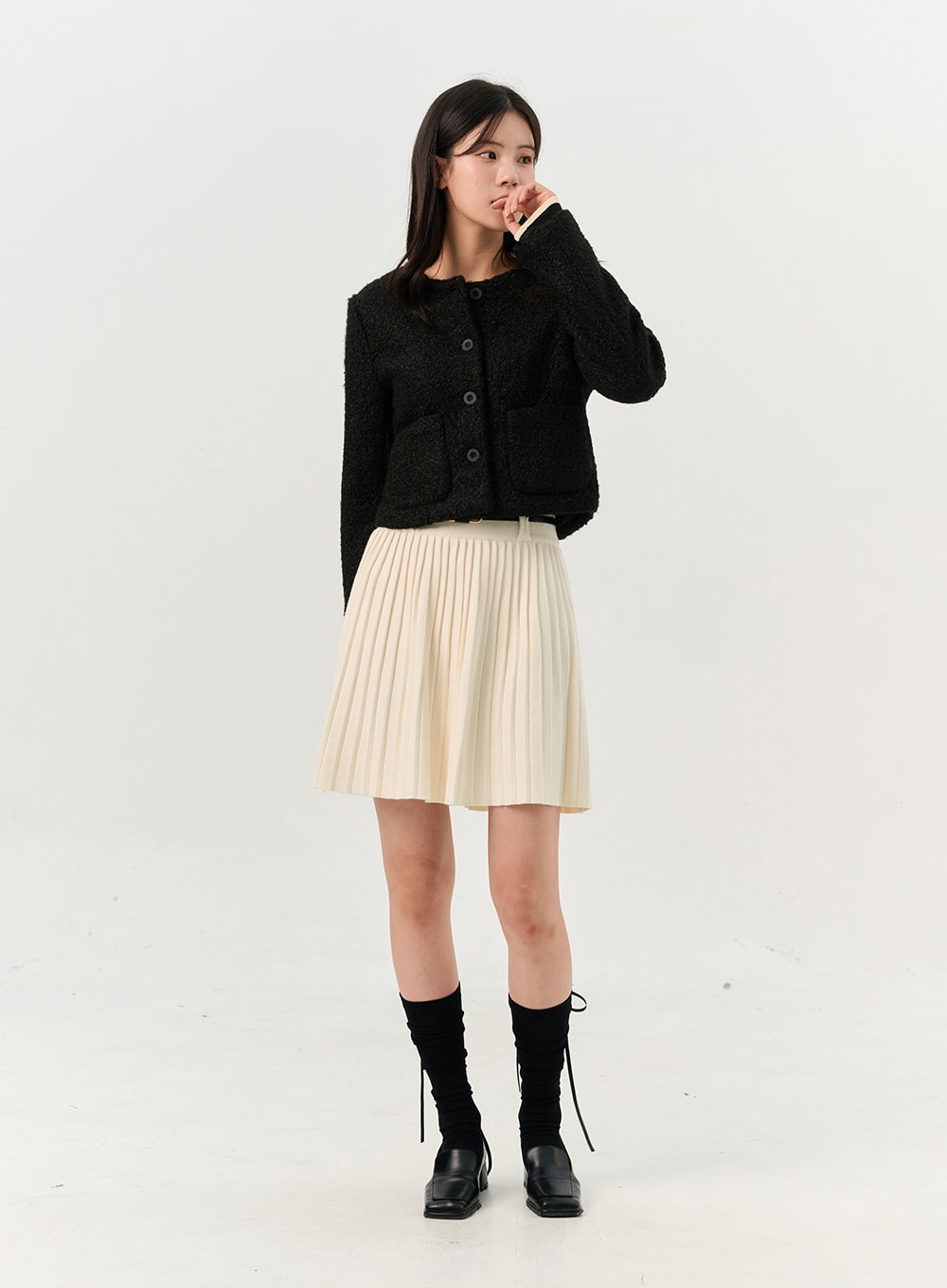 Knit on sale belt skirt