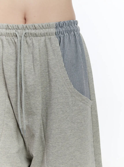 Two-Toned Wide-Leg Sweatpants CA502