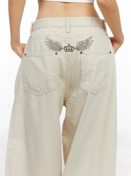 angel-back-embroidered-wide-leg-beige-cotton-pants-cs511