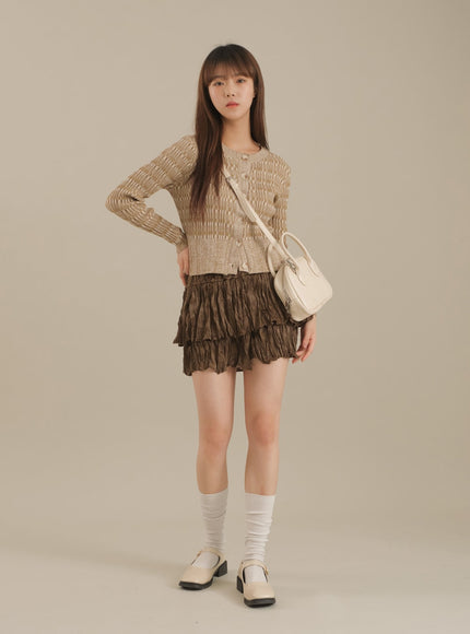 Ruffle Tier Mini Skirt J17