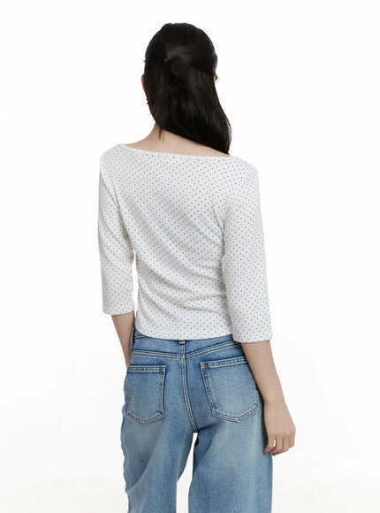 polka-dot-boat-neck-top-f502