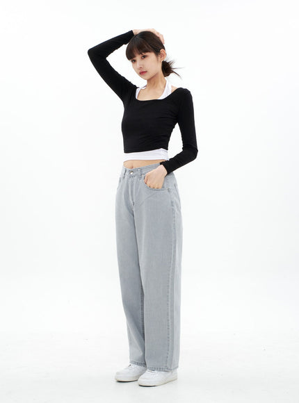 Wide Leg Cotton Pants CA05