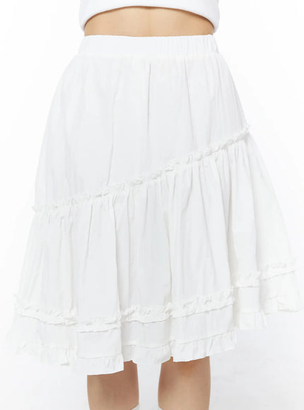 asymmetric-frill-trim-midi-skirt-cd805