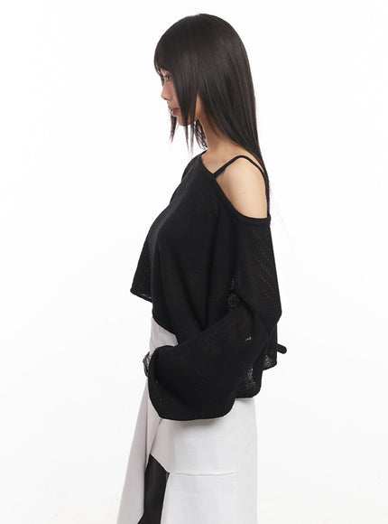 one-shoulder-strap-long-sleeve-crop-top-iy502