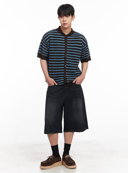 mens-buttoned-short-sleeve-sweater-iy522