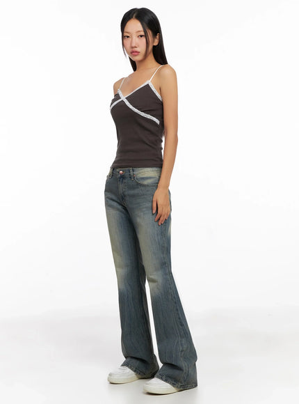 ribbed-lace-trim-camisole-ig528