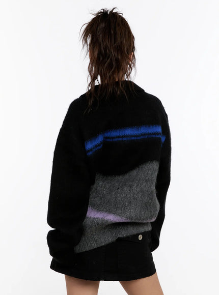 oversized-multi-color-half-zip-knit-sweater-cn527