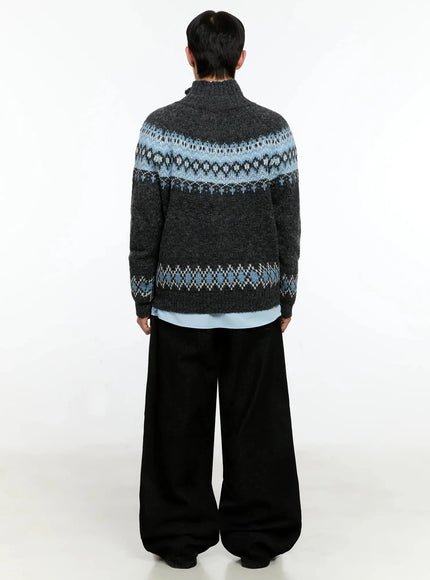 mens-patterned-high-neck-quarter-knit-sweater-in525